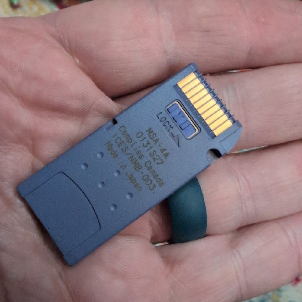 Sony Memory Stick 4MB MEGABYTE MSA-4A Camera Memory Card