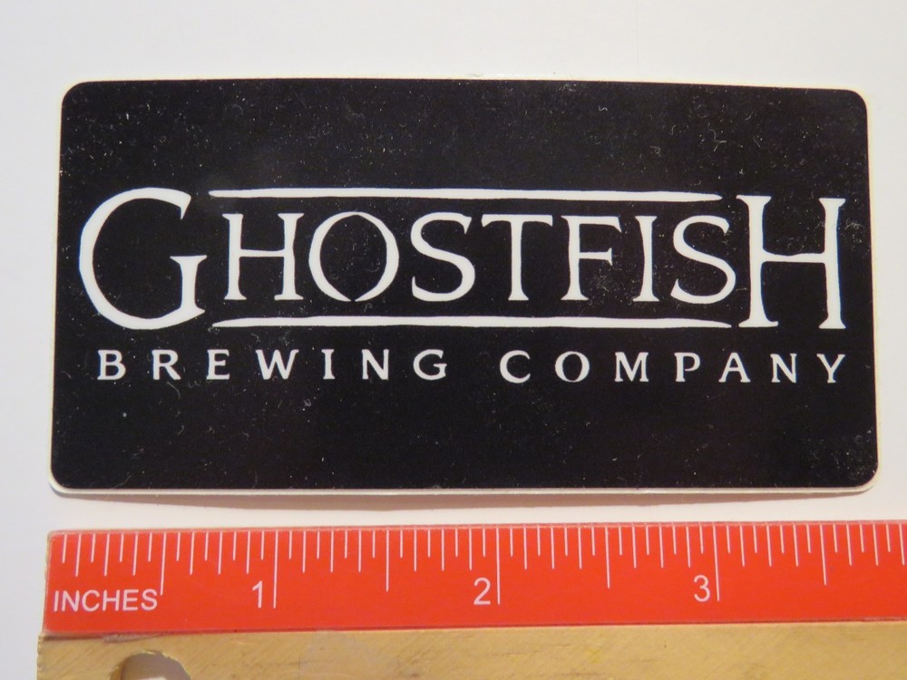 Beer Brewery STICKER ~*~ GHOSTFISH Brewing Co ~*~ Seattle, WASHINGTON Since 2016
