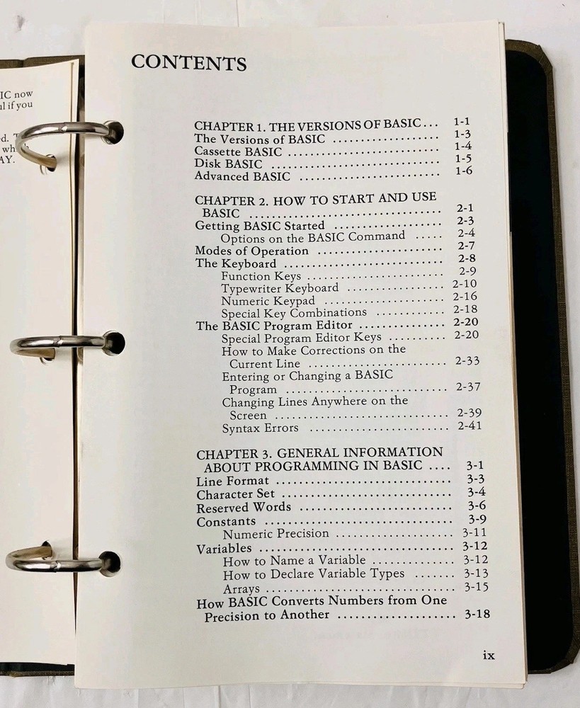 IBM BASIC Personal Computer Hardware Reference Library Manual (1982) w/ Slipcase