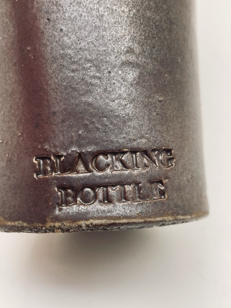 Vintage Blacking Bottle 6” H, 3” W