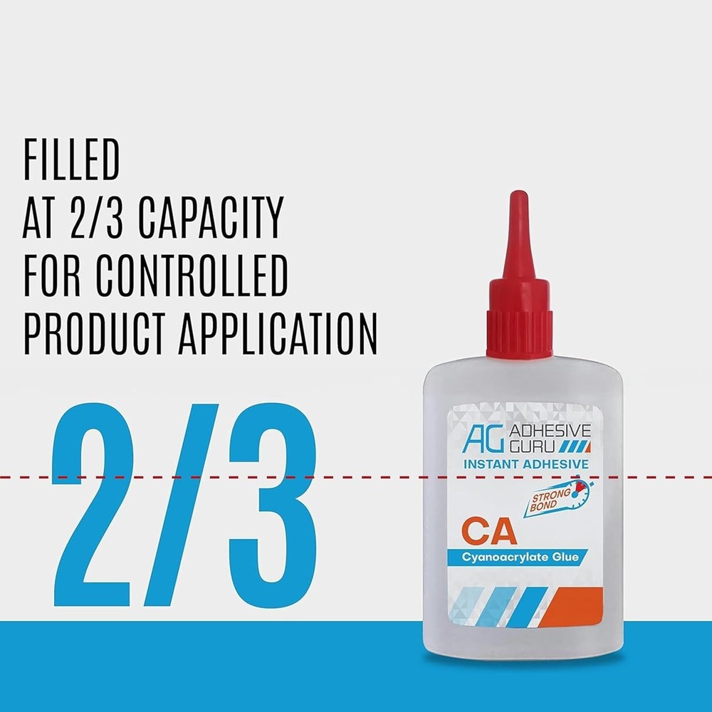 Adhesive Guru CA Glue with Activator (2X 0.9 2 Pack, Ca