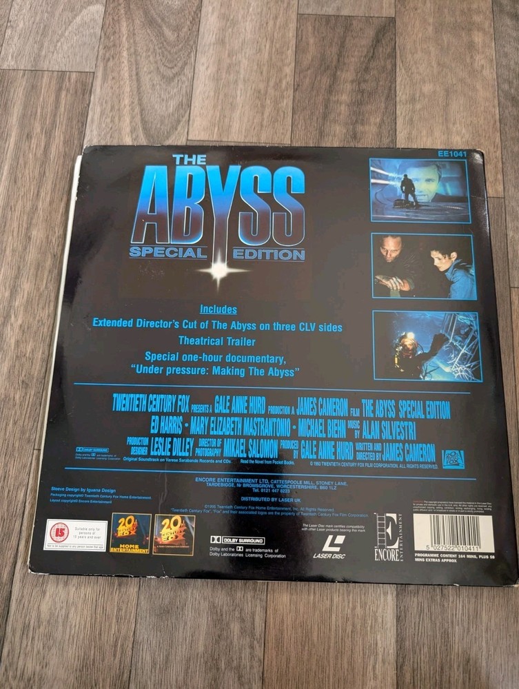 THE ABYSS (Special Edition) - LaserDisc 1995