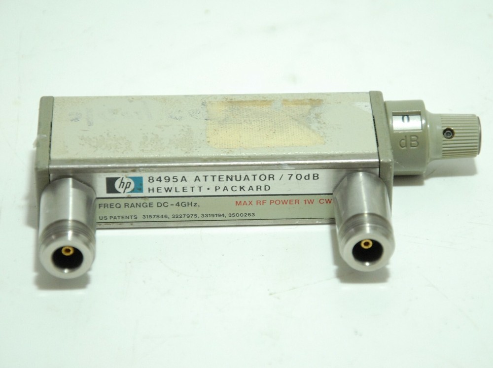 HP Hewlett Packard 8495A Step Attenuator 70dB DC- 4 GHz.