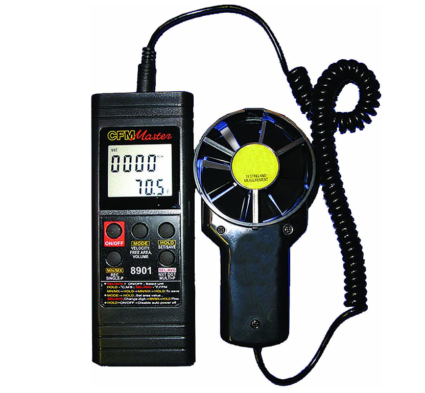 General Tools DCFM8901 Digital Two Piece Air Flow Meter with RS232 Output NEW