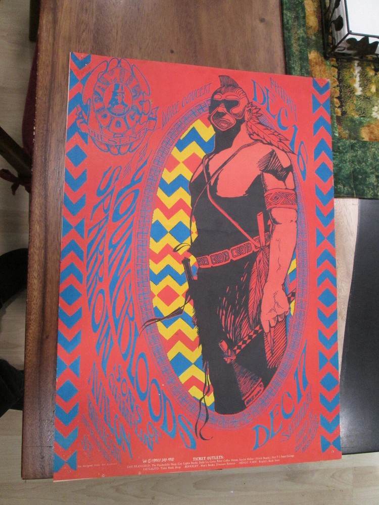 Vintage Original Avalon Poster STEPPENWOLF SPARROW YOUNGBLOODS SONS CHAMPLIN