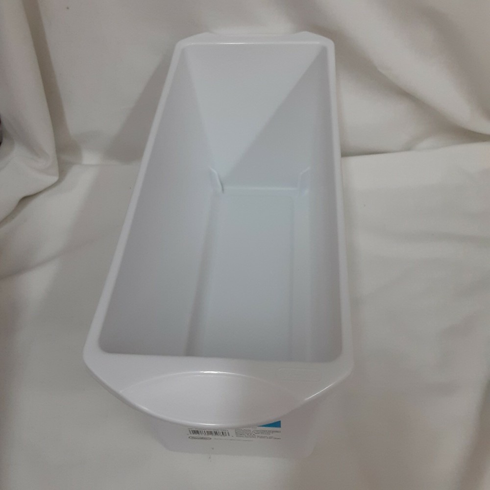 Sterilite White Ice Cube Bins Stack on Top Space Saver Brand New 2 Pack