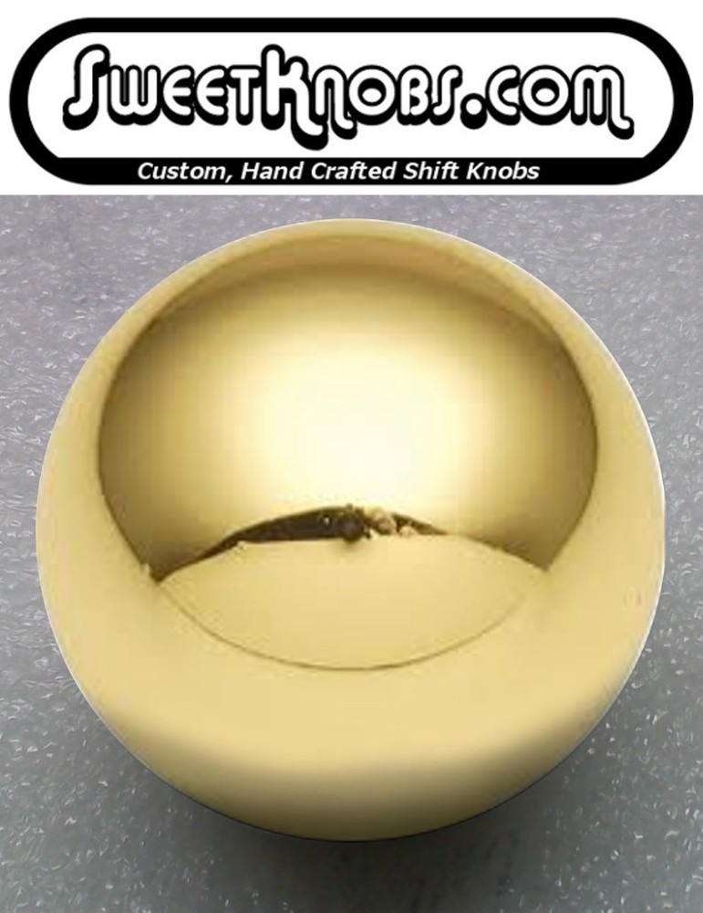 Solid Brass Shift Knob, Weighted