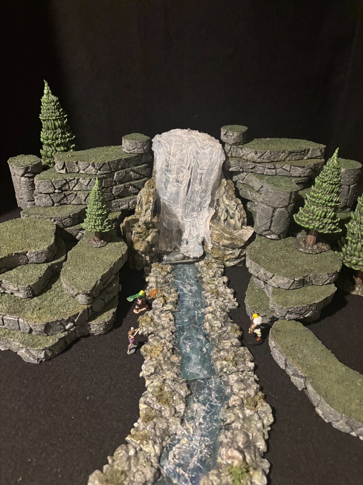 28mm Tabletop Terrain Waterfall Set