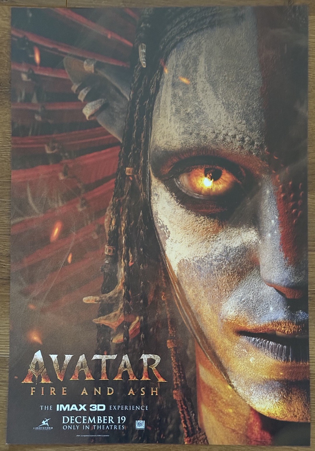 Three Avatar Fire & Ash Posters AMC Real D 3D Exclusive 13x19 James Cameron