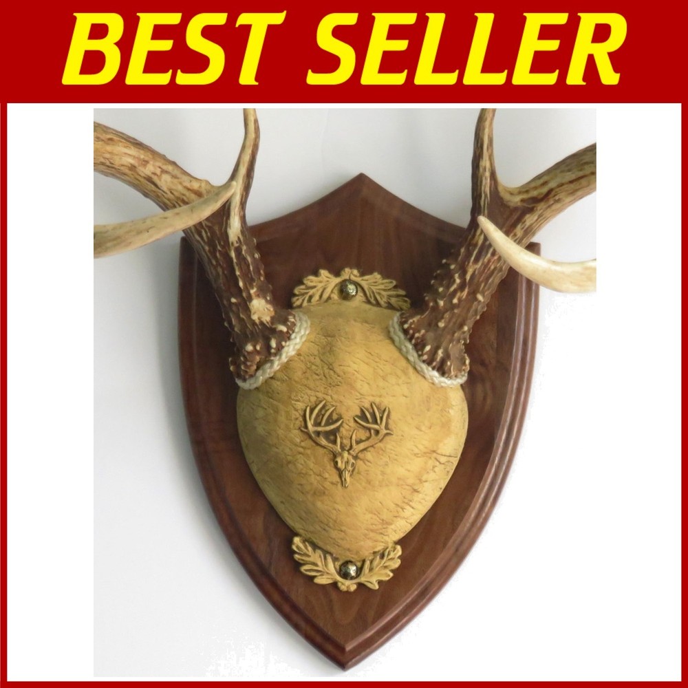 Quick Install Black Walnut Antler Mount