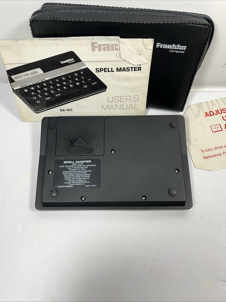 Vintage *working* FRANKLIN Spell Master by Merriam-Webster