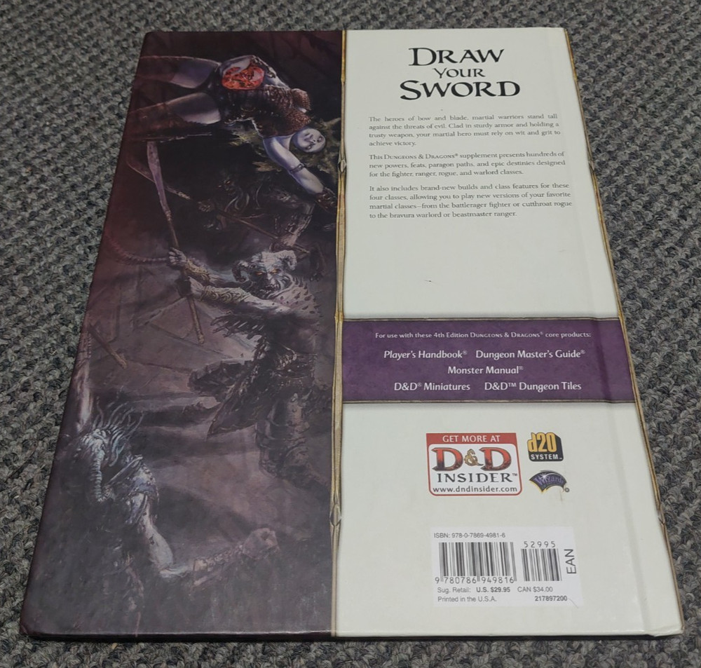 Martial Power - Dungeons & Dragons Roleplaying 4th Edition / 4E