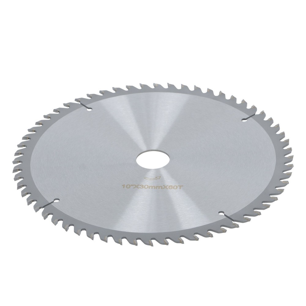 Professional 10"×30mm×60T Circular Blade - Fast Cutting for DIY Projects, Silver