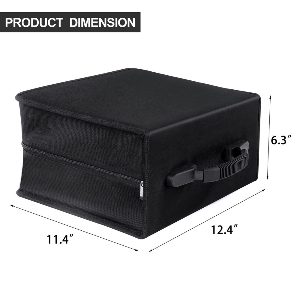 Siveit CD/DVD Case Binder, CD DVD Wallet Storage Black binder,