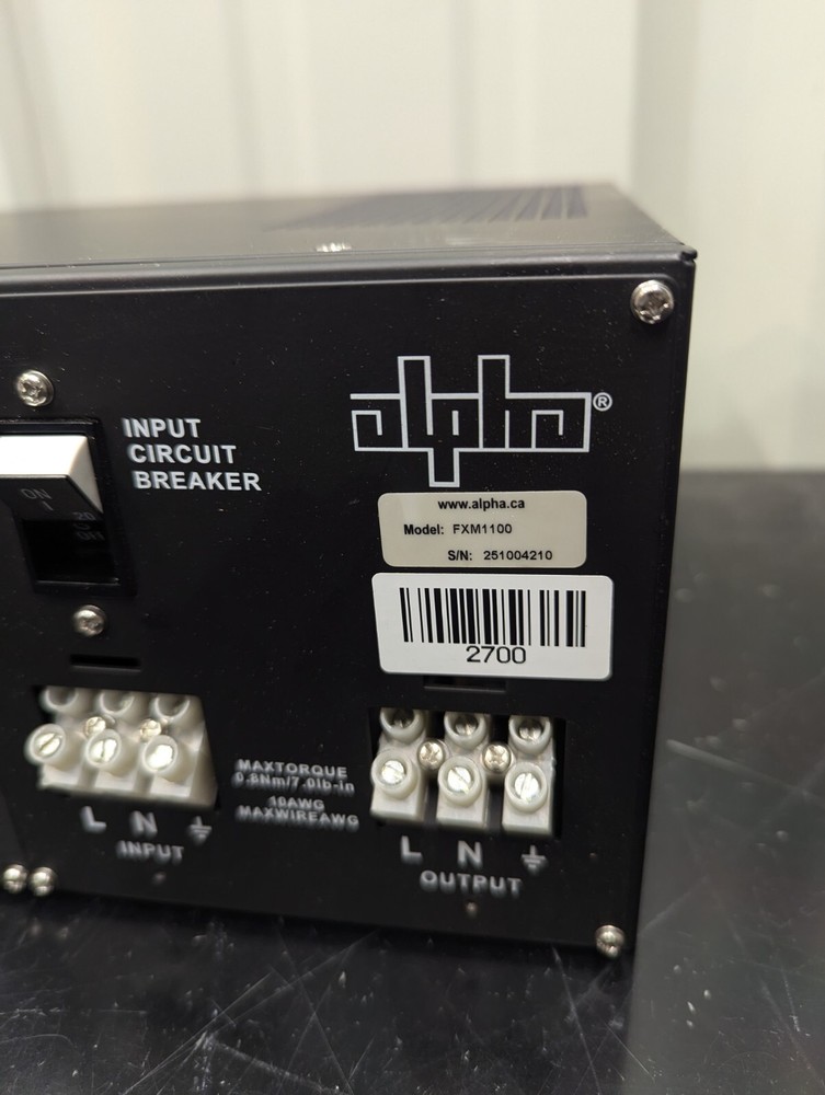 Alpha Technologies FXM-1100 FXM1100 Rugged UPS Module 48 VDC 120 VAC