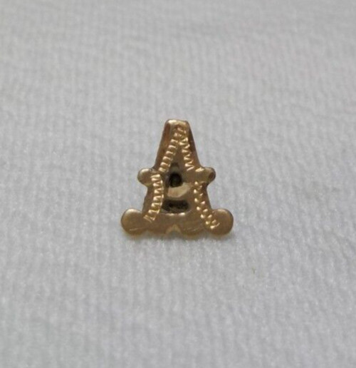 10K SOLID GOLD MONOGRAM INITIAL LETTER EMBLEM JEWELRY FINDINGS RING MONOGRAM #6