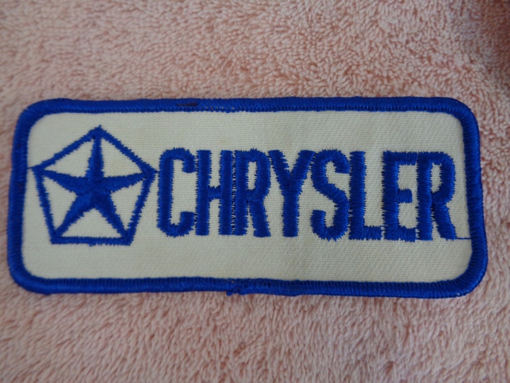 Vintage Chrysler Embroidered Patch - 4 3/4" x 2" - NOS