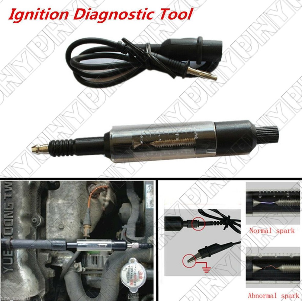 Spark Plug Tester Coil Overs Detector Ignition System Diagnostic Test Tool USA