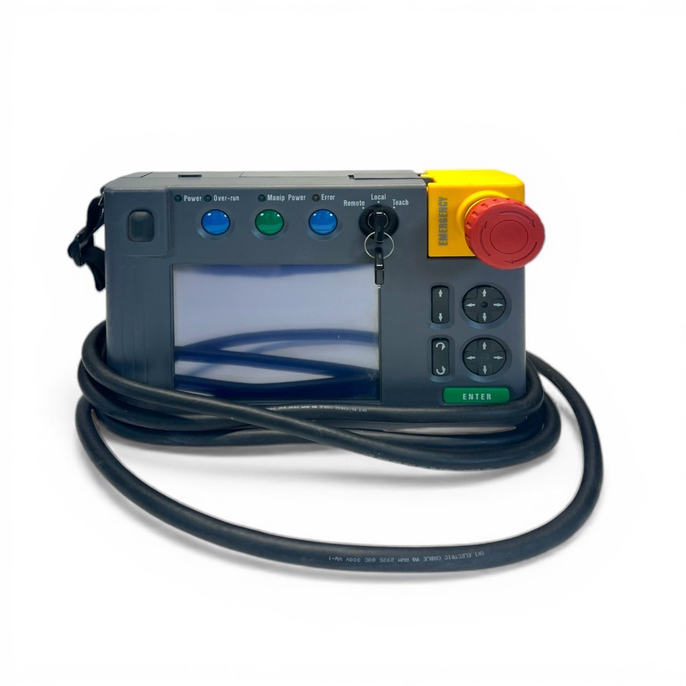Nidec Sankyo OP3000 Robot Controller Teach Pendant HMI with E-Stop USED