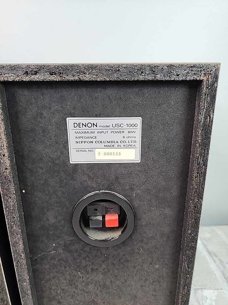 Denon D-1000 Personal Component Compact HiFi System 3 Disc CD Cassette *READ*