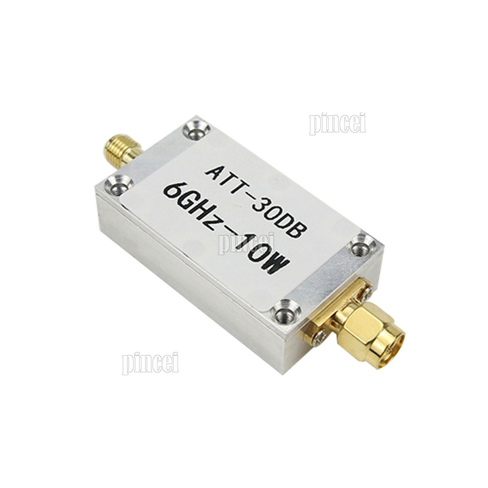 10W 30DB RF Attenuator SMA Fixed Attenuator for Power Meter Spectrum Analyzer