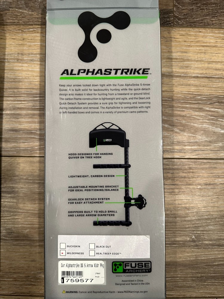 Fuse AlphaStrike 5-Arrow Quiver