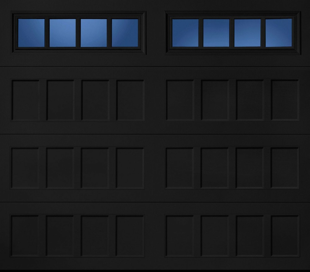 4 Amarr Thames Replacement Inserts for Long Panel Amarr Garage Doors Black