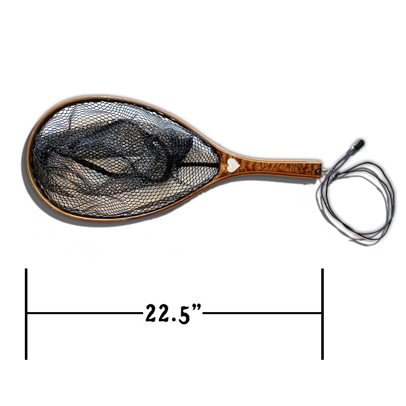 Burl Maple Landing Net (Two-Hearted Series)