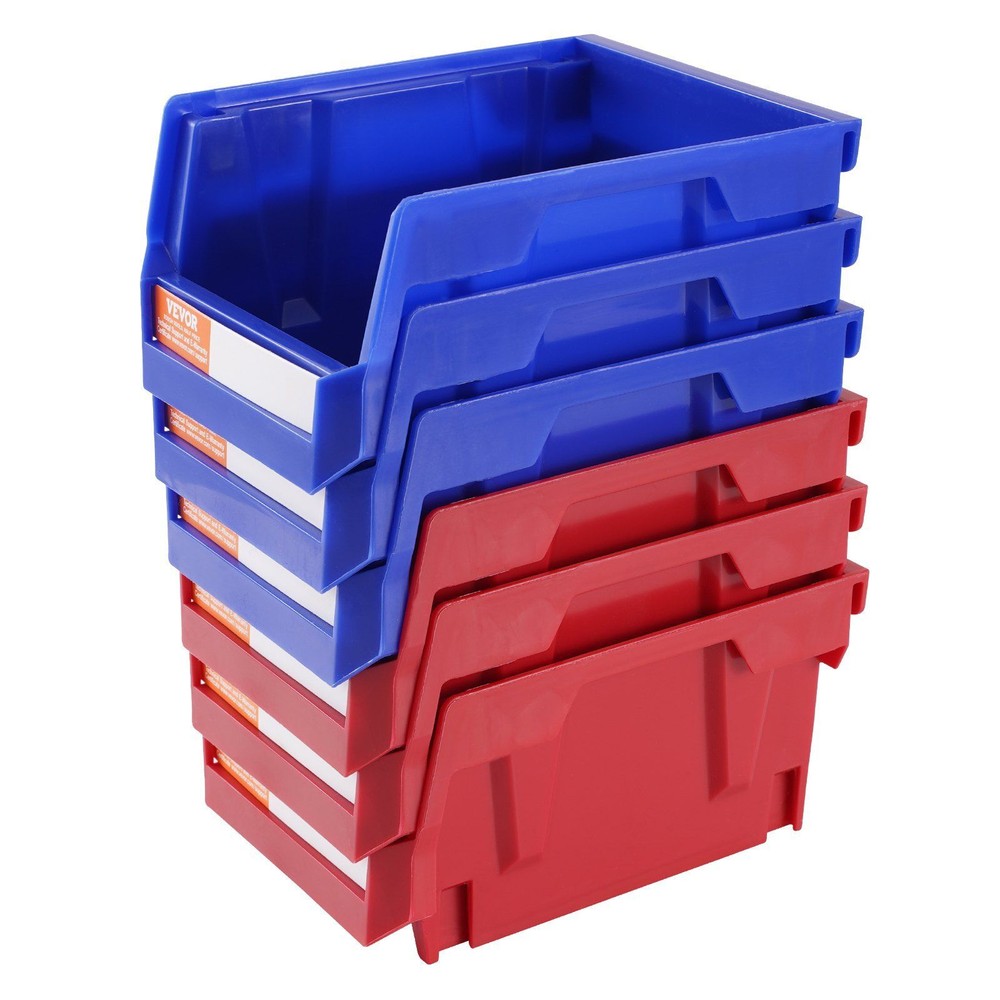 24Pcs Plastic Storage Bin Hanging Stackable Storage Containers for Closet/Office