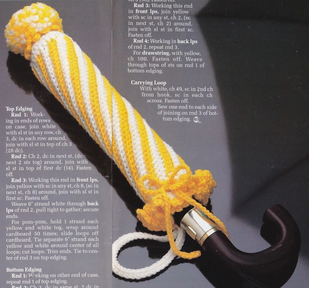 HANDY Umbrella Case/CROCHET PATTERN INSTRUCTIONS ONLY