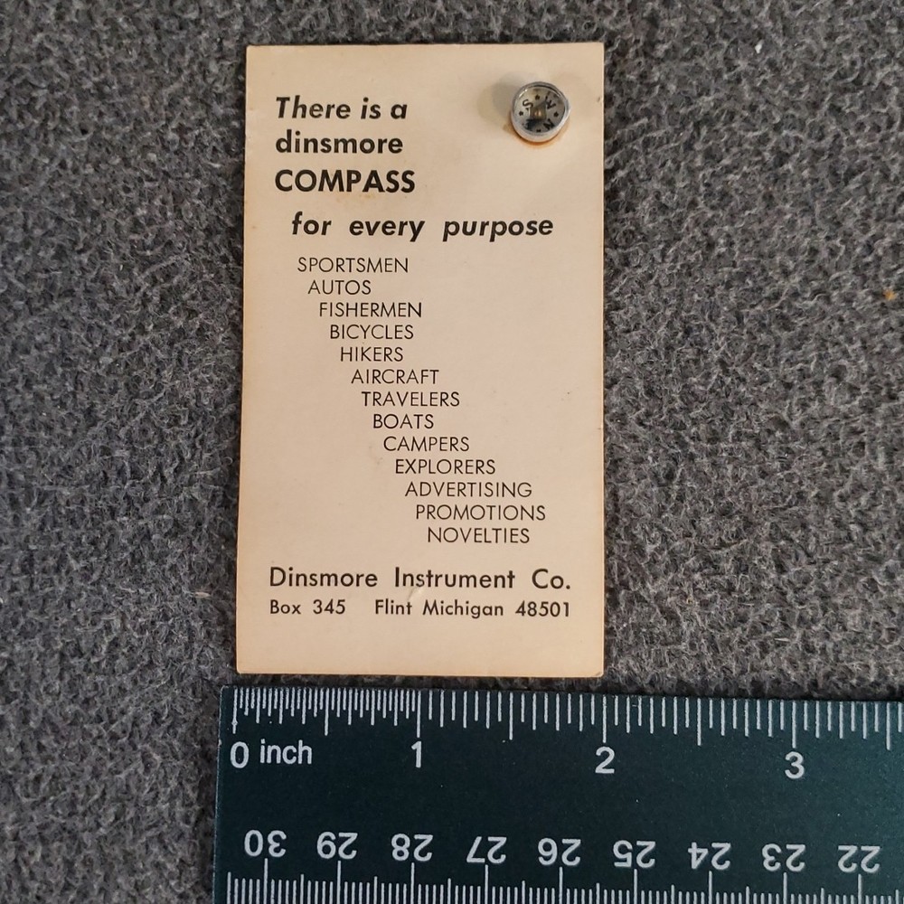 vintage Dinsmore miniature compass