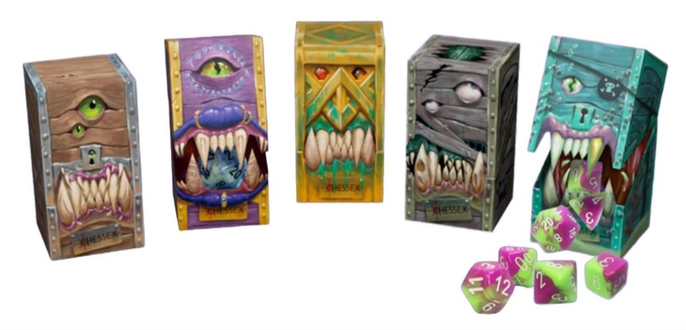 Chessex Hidden Wonders Assorted 7-Die Polyhedral Set