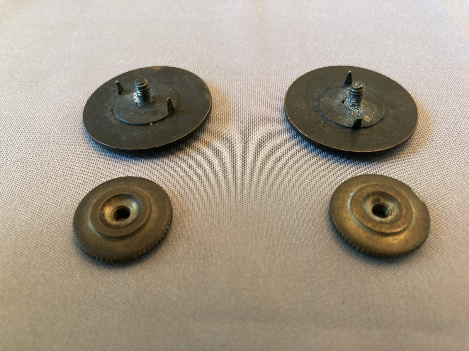 WWI USMC EGA Collar Discs - Pair