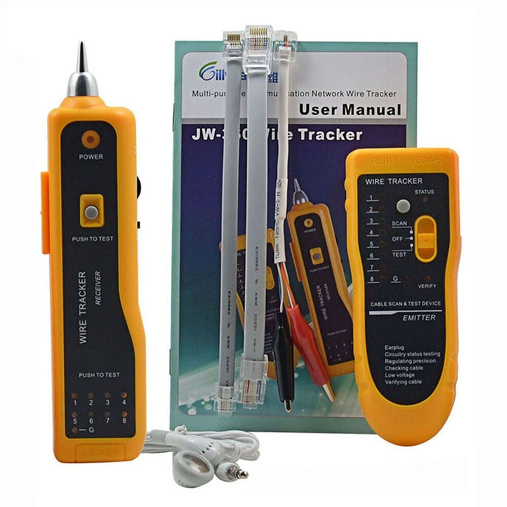 JW-360 Network Wire Line Tester Line Cable Tracker with Tone Generator Detector