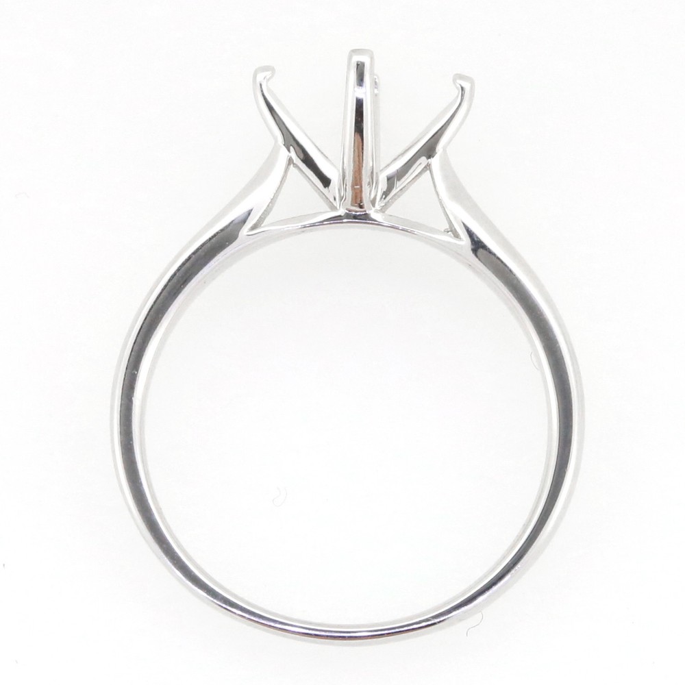 Sterling Silver Semi Mount Ring Setting Round RD 8x8mm Solitaire