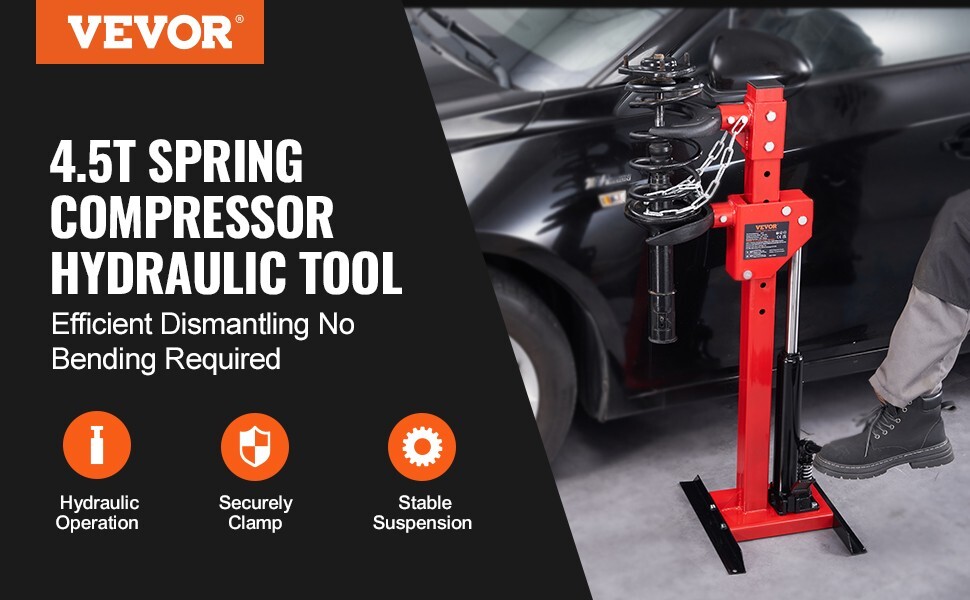 VEVOR Strut Spring Compressor, 4.5 Ton/9920 LBS Hydraulic Jack