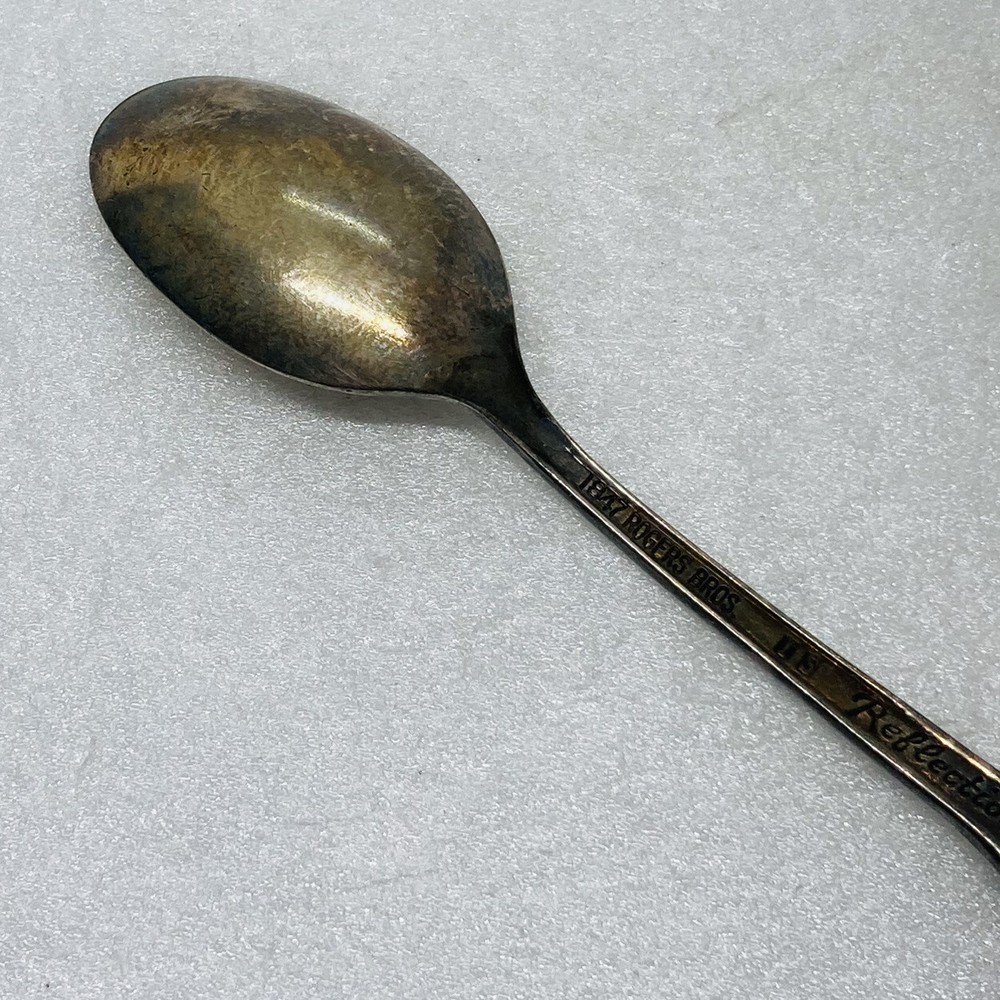 Vintage 1960s 1847 Rogers Bros Sugar Teaspoon Silverplated 4.25” Reflection 25