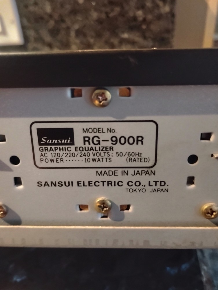 sansui rg-900r spectrum analyzer