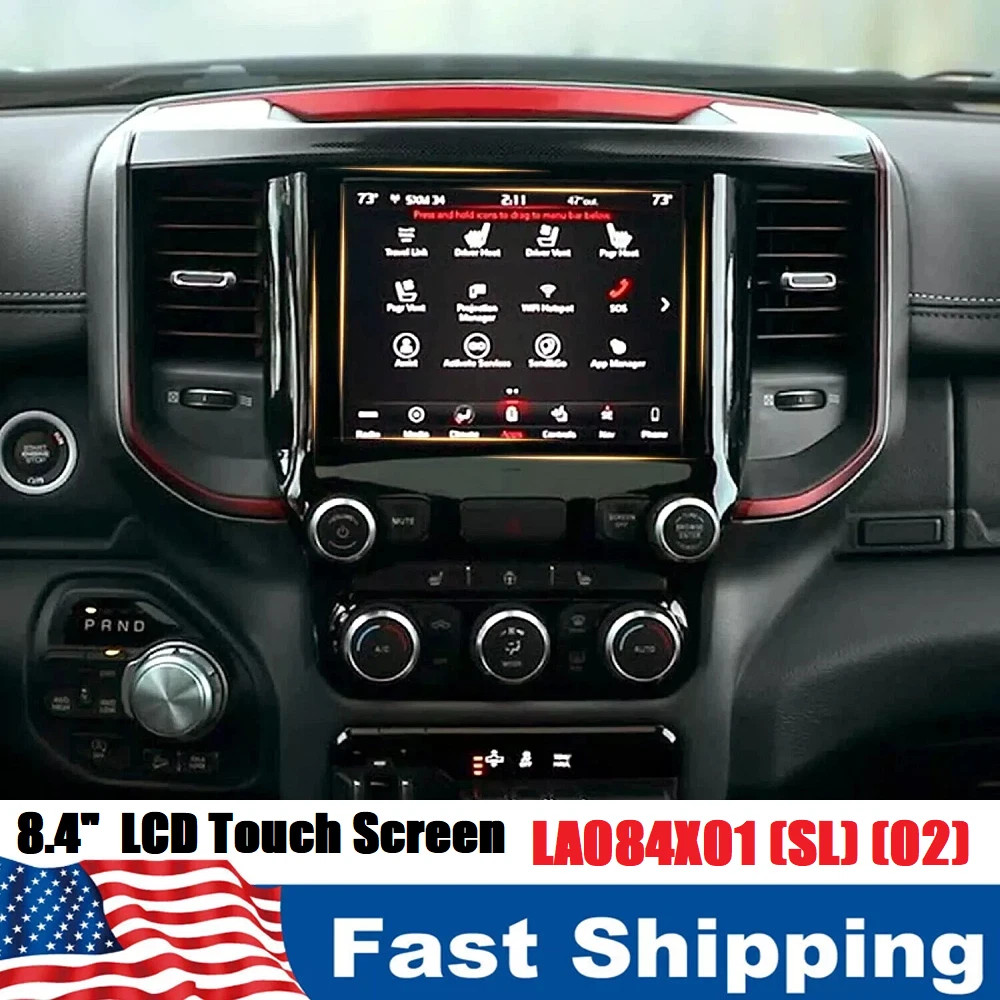 2017-21 Dodge Replacement 8.4" Uconnect digitizer Touch Screen Radio Navigation