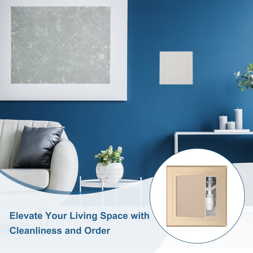 4x4 Inch (100x100mm) Self-Adhesive Access Panel, 2Pcs Access Doors Gold