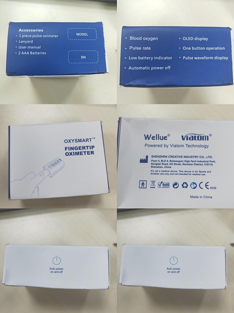 FSA Eligible Fingertip Pulse Oximeter with Free App & Built-in Memory Function