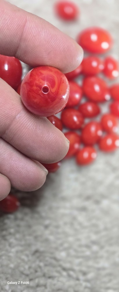 Vintage cherry Bakelite Beads