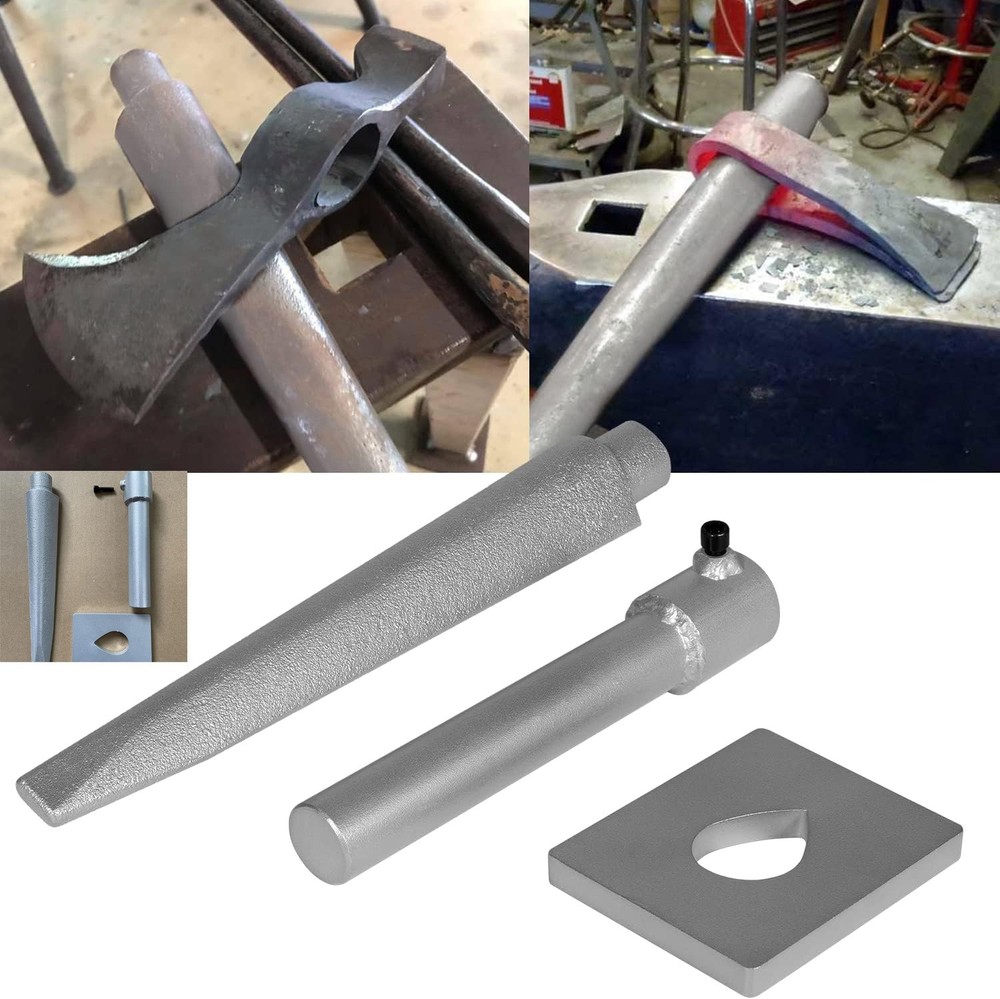 Tomahawk Eye Drift Mandrel Blacksmith Tool Handle Bolster Plate Hammer Axe Knife