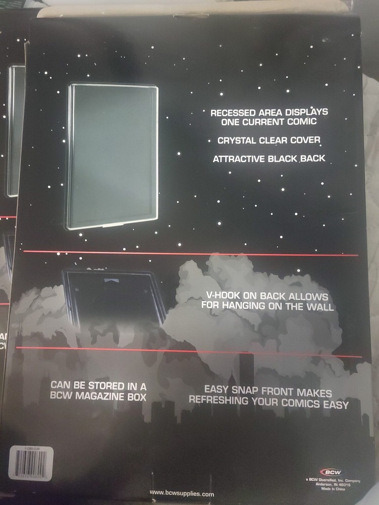 BCW Comic Book Showcase - Framed Display Case - Hangs On Wall - Silver Age Size