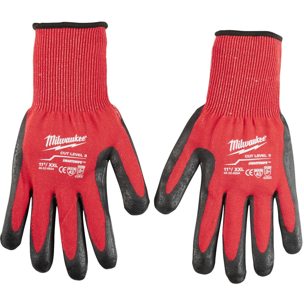 MILWAUKEE - Cut Level 3 Nitrile Dipped Gloves (2XL)