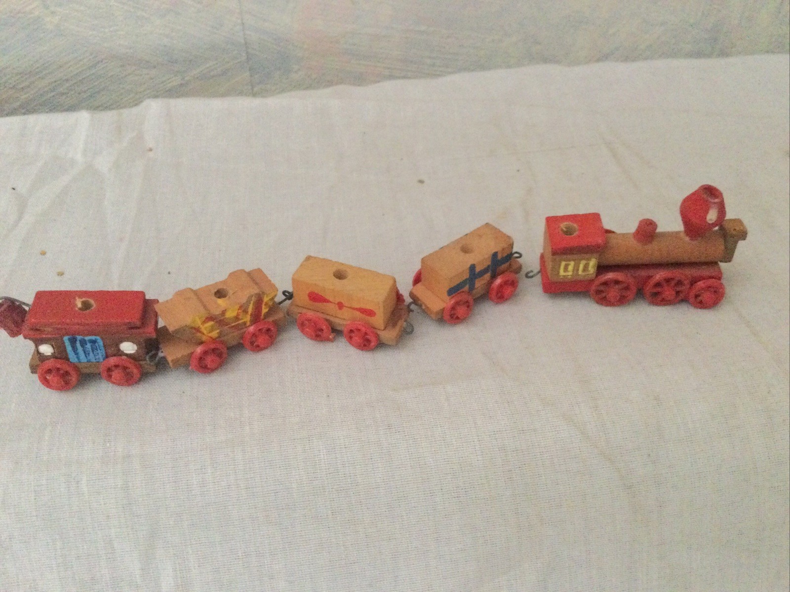 Vintage Mini Wooden Toy Train