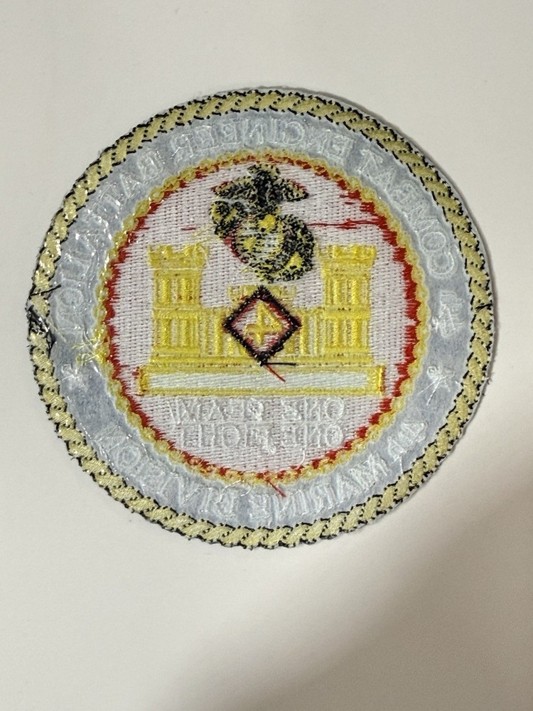 Original VTG USMC 4th Combat Engineer Battalion (4th CEB) Military Patch
