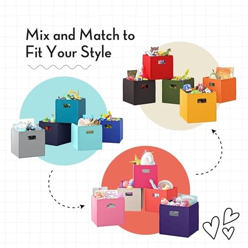 2 Pc Folding Storage Bin Set, No Size, Orange, 2 Count 2 Orange Bins