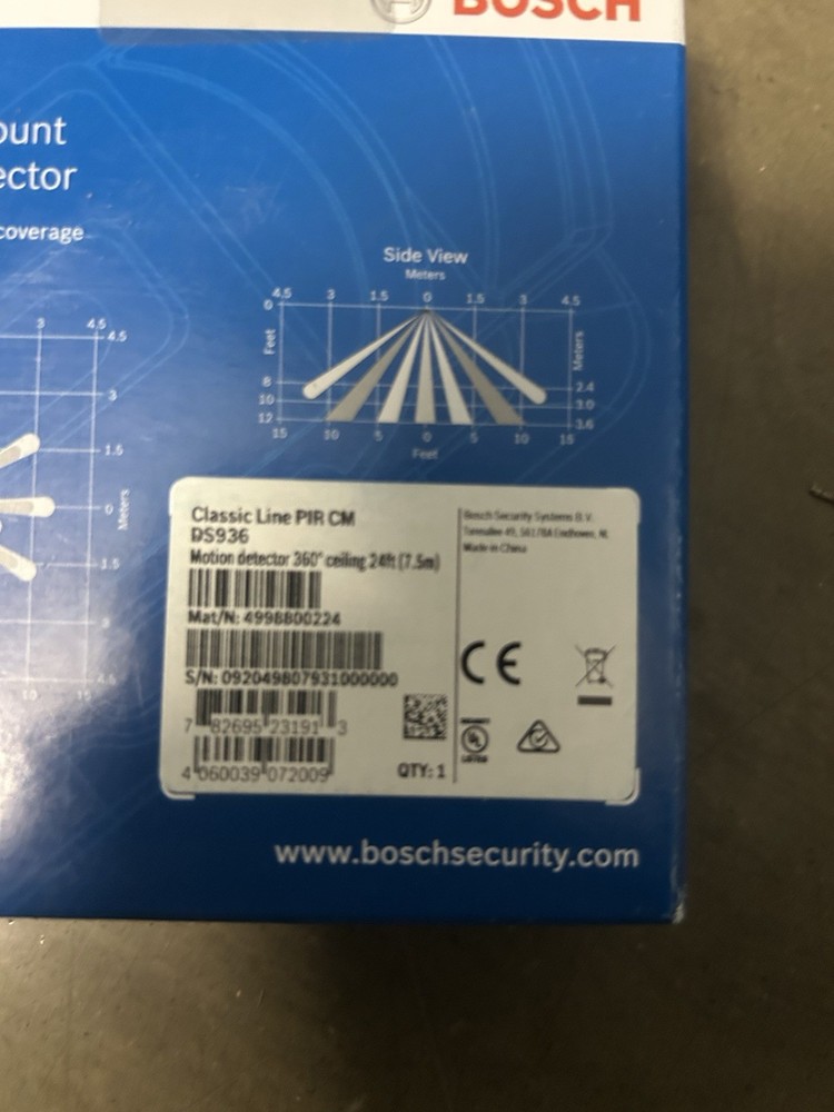 Bosch DS936 360 Ceiling Mount PIR Motion Detector