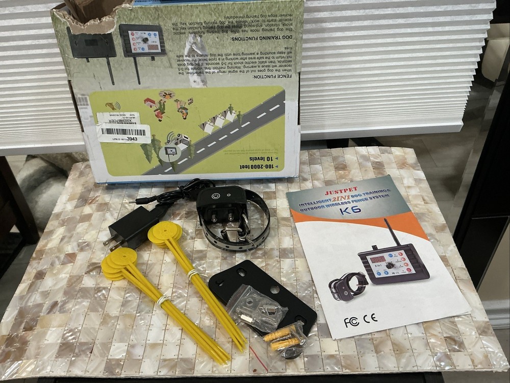 JUSTPET Wireless Dog Fence and Training Model K6 !!!missing transmitter!!!!